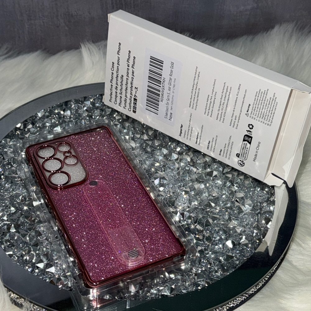 2/$5 Glitter Pink Phone Case for Samsung 25 ultra - Picture 4 of 9